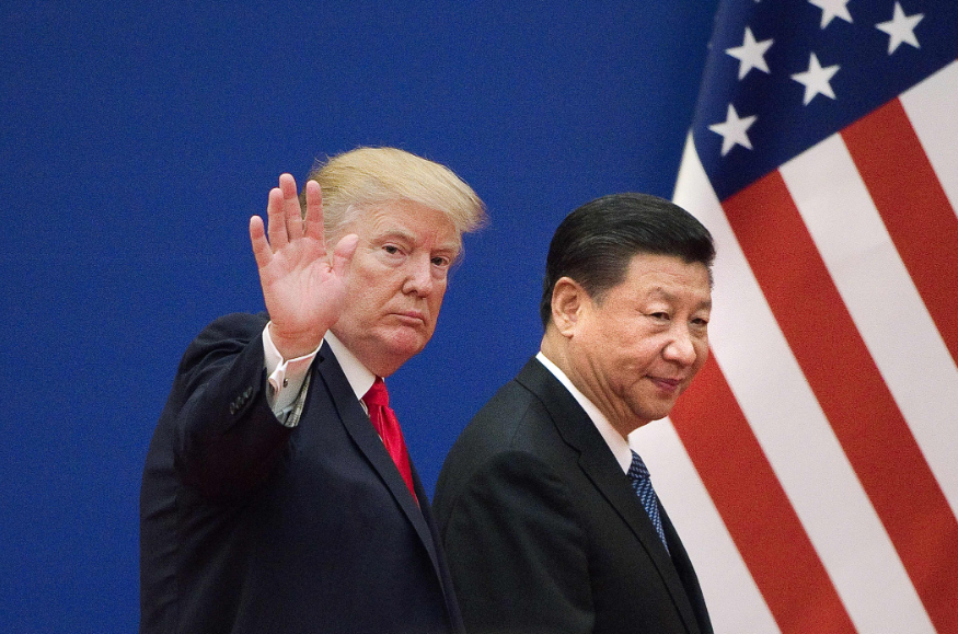 Donald Trump y Xi Jinping en 2017.