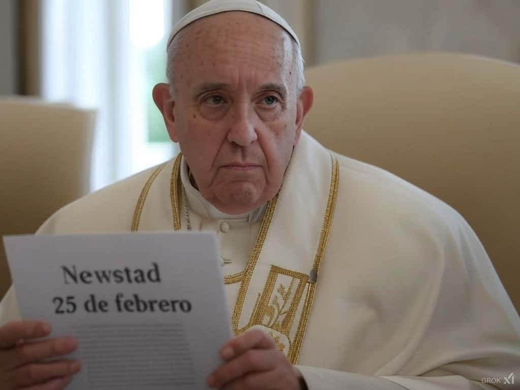 Santoral. Francisco, leyendo el Santoral del 25 de febrero.