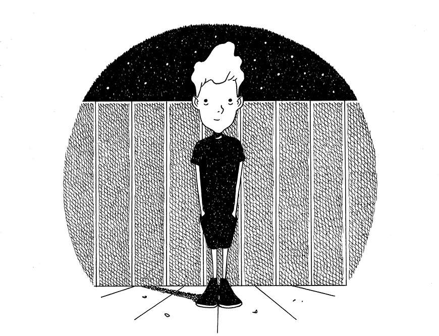Ilustración de Pedro Mancini para el libro Félix y el club de los resucitados.